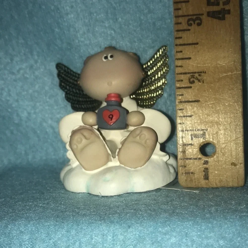 ANGEL Cheeks Kirk’s Critters by Russ Berrie guardian angel 2 1/2” NEW NWT